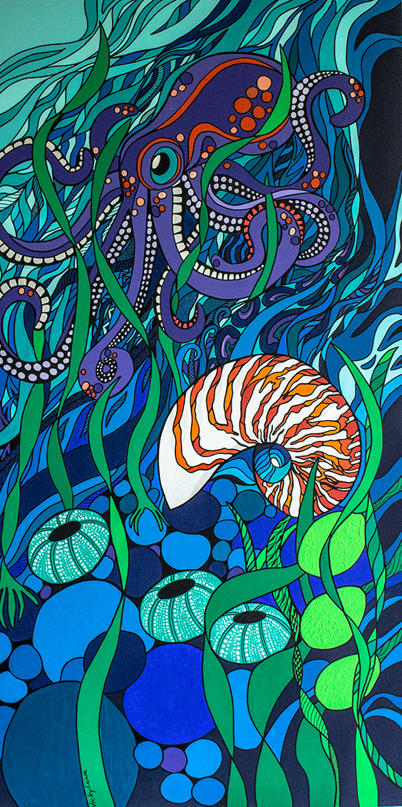 Diving with an octopus